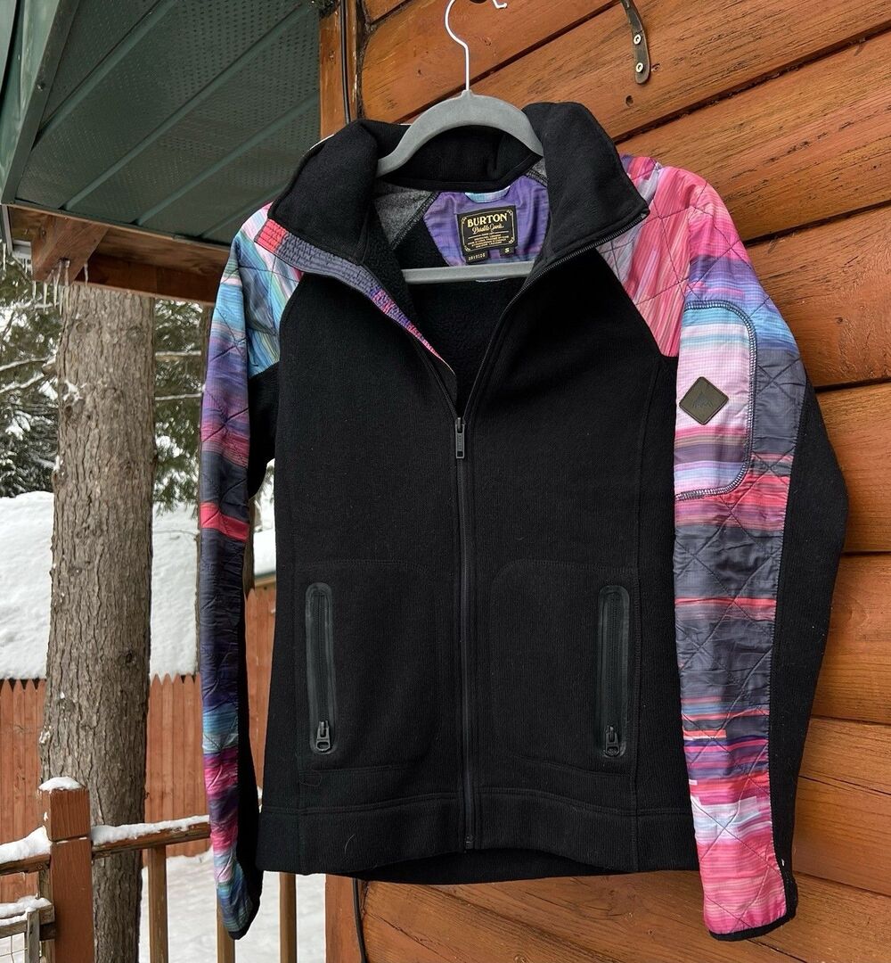Burton WB Pierce Fleece Women’s Small Black w/ Psychedelic DryRide Panels